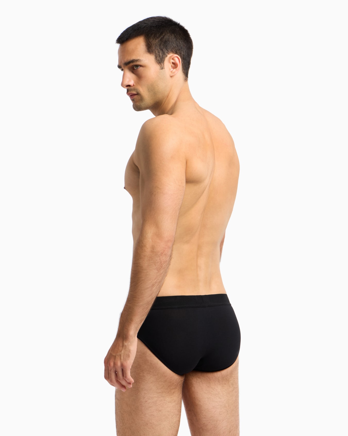 Stretch jersey briefs with logo band Slide 2