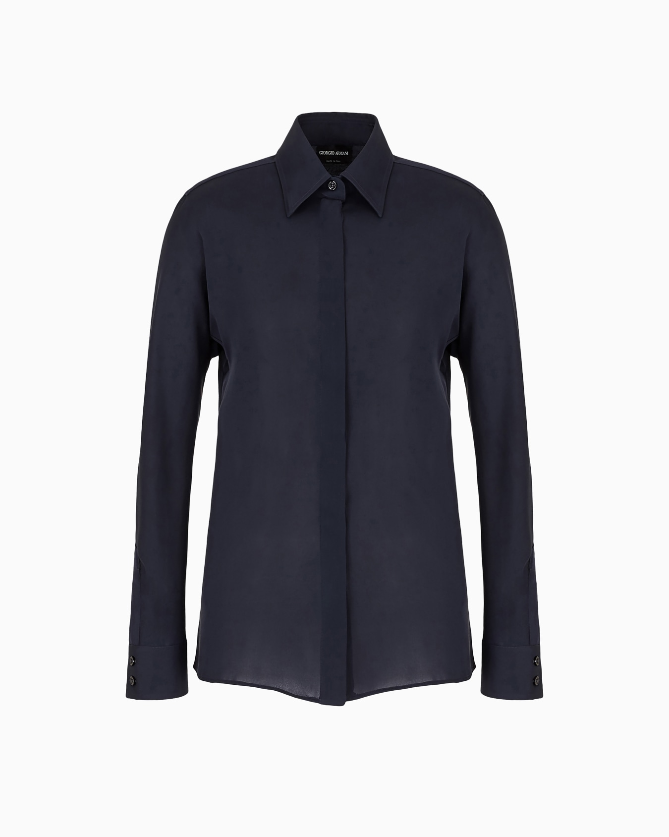 Pure silk charmeuse shirt Slide 0
