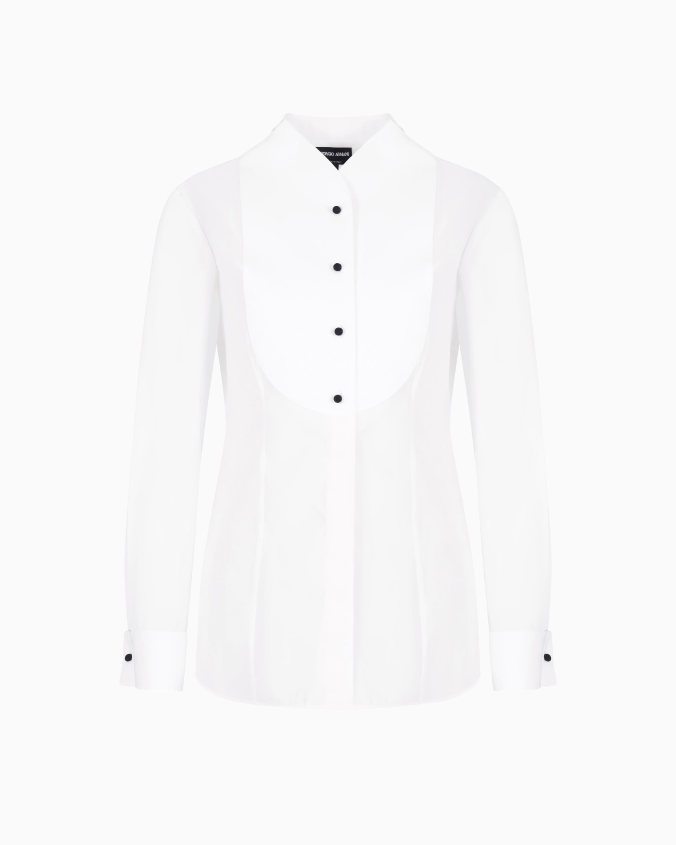 Camicia smoking in cotone Slide 0