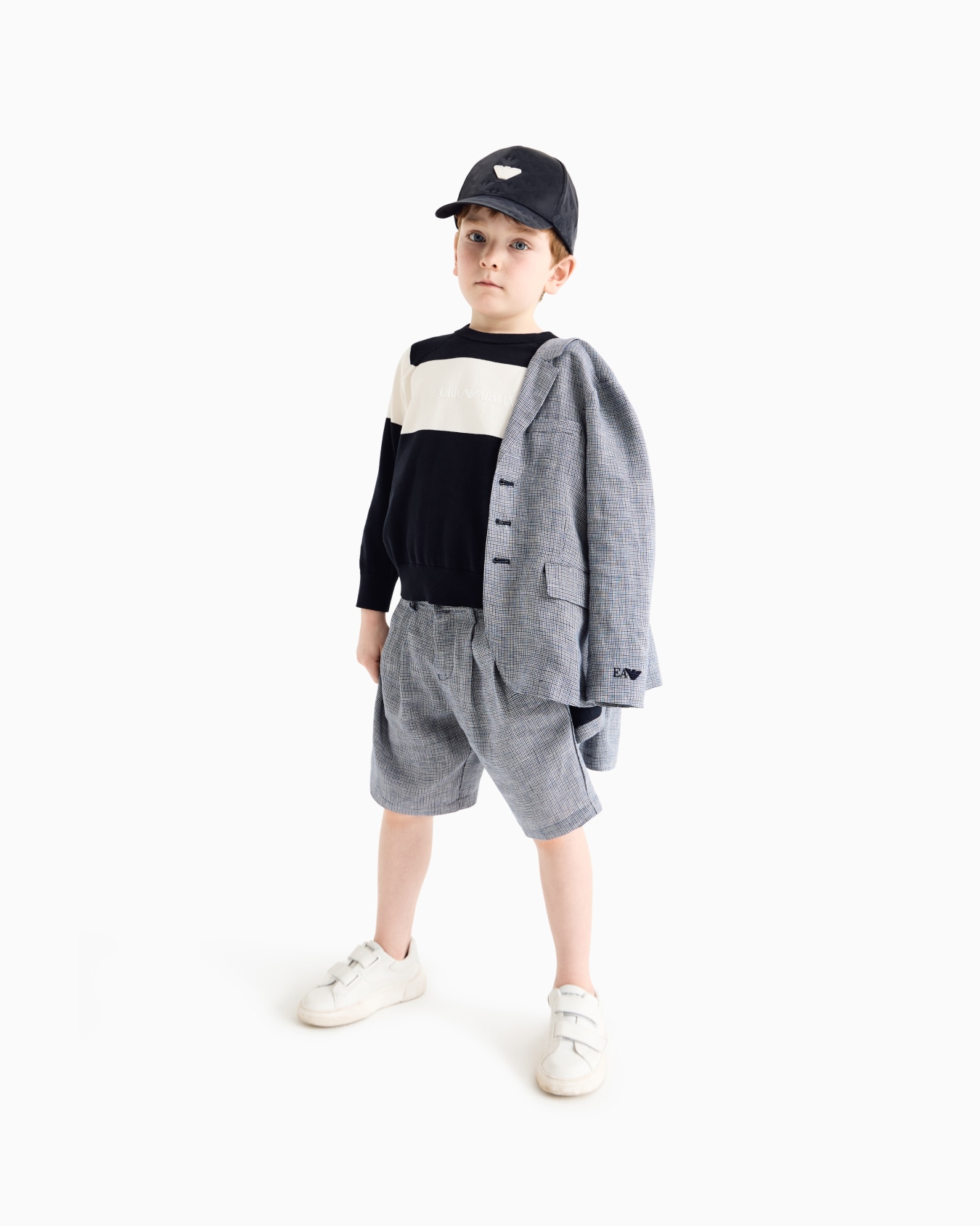 Emporio Armani logo embroidery jumper Slide 3