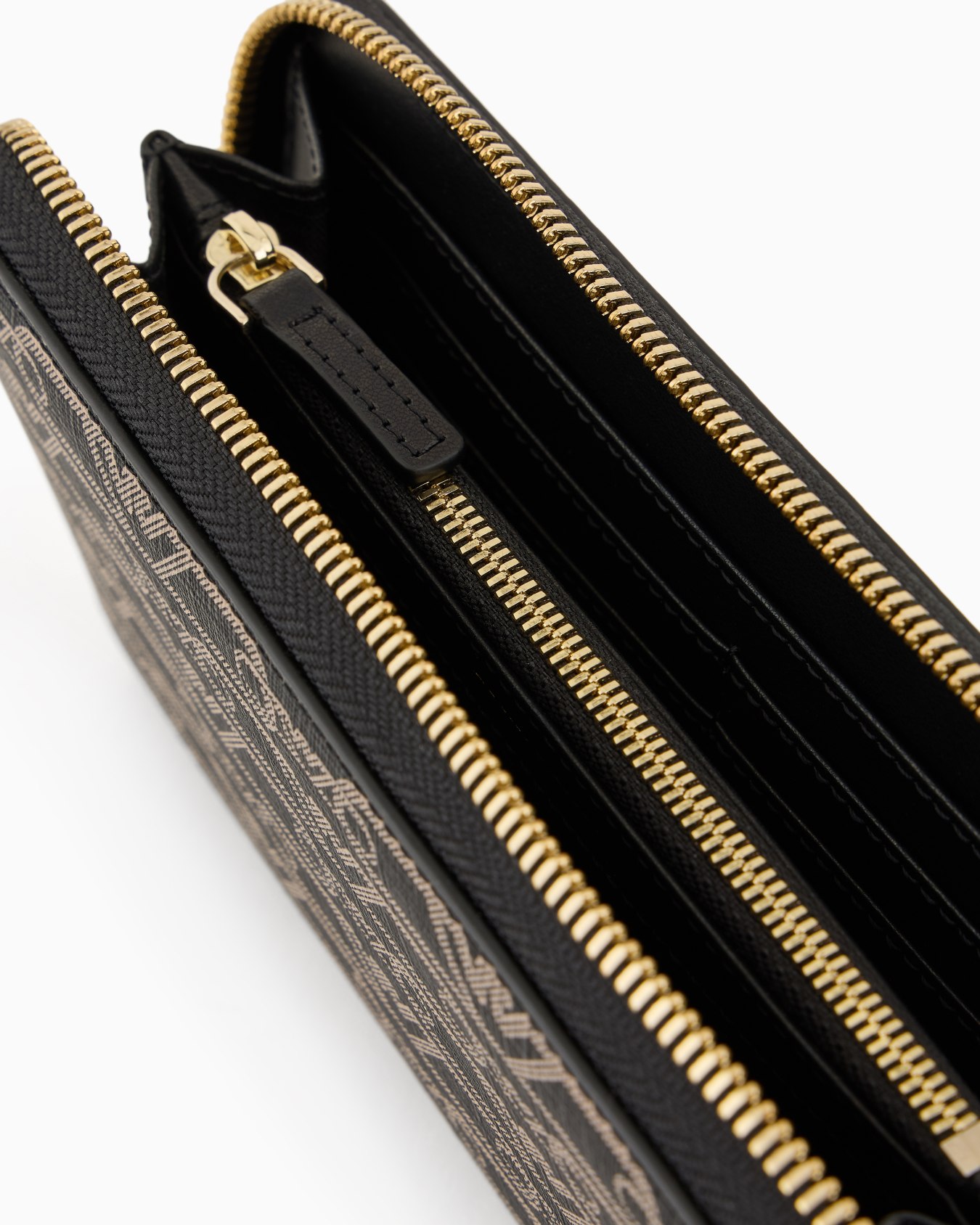 Zip-around wallet with all-over monogram print Slide 2