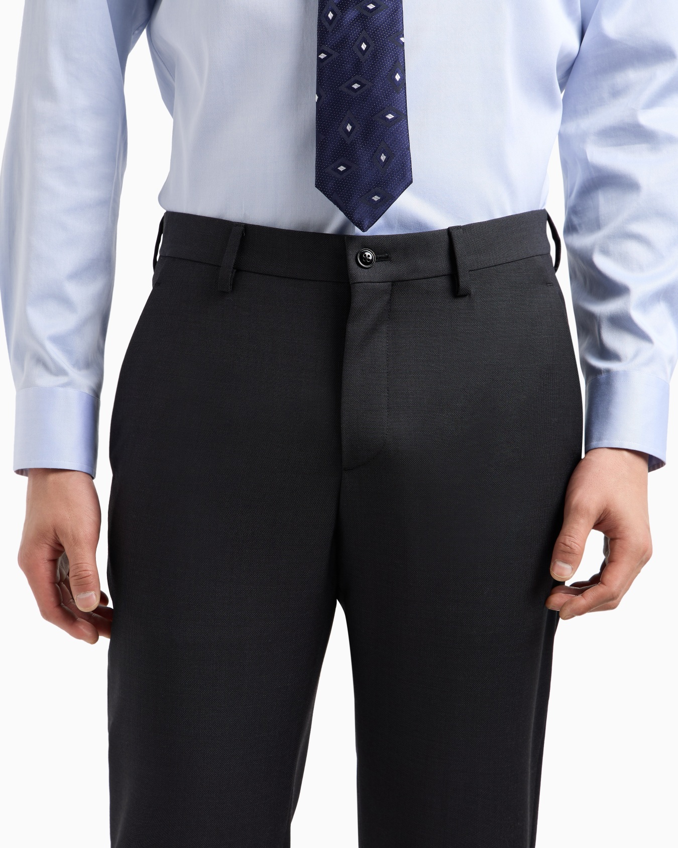 Costume gamme Soho à simple boutonnage en laine vierge Diapositive 4