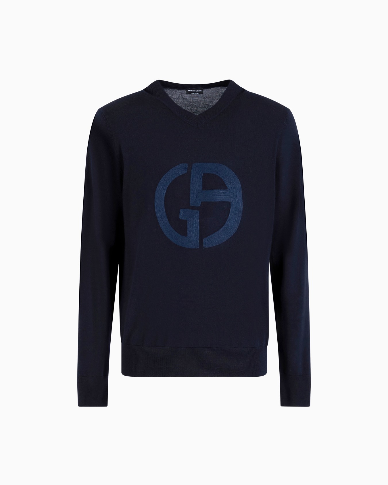 V-neck jumper in virgin wool and cashmere Slide 0