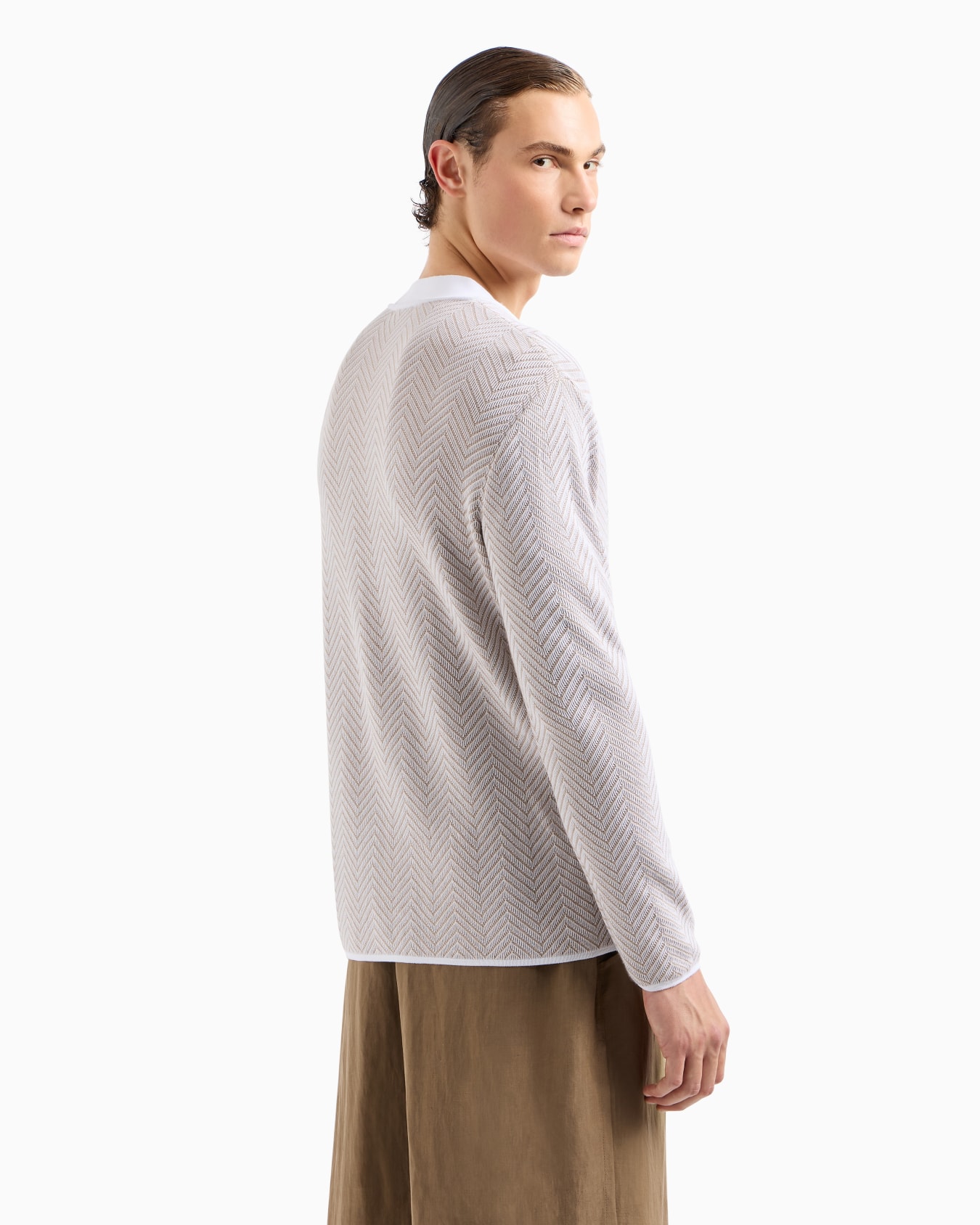 Cashmere, viscose and silk jacquard jumper Slide 3