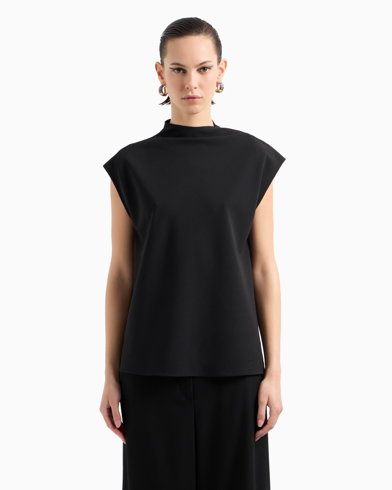 Stretch barathea-wool blouse Slide 4
