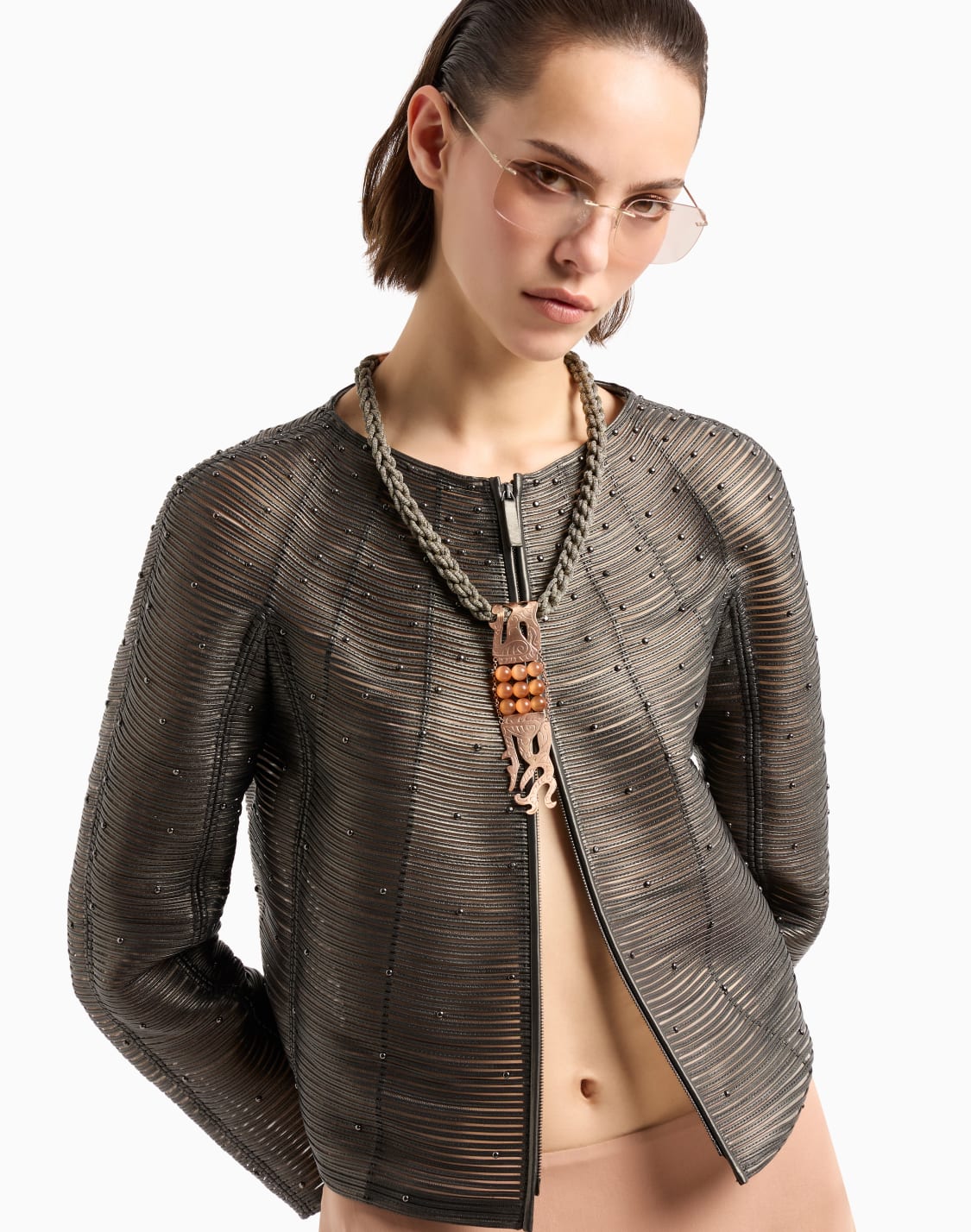 necklace-with-brass-bronze-and-resin-pendant-patterned--giorgio-armani