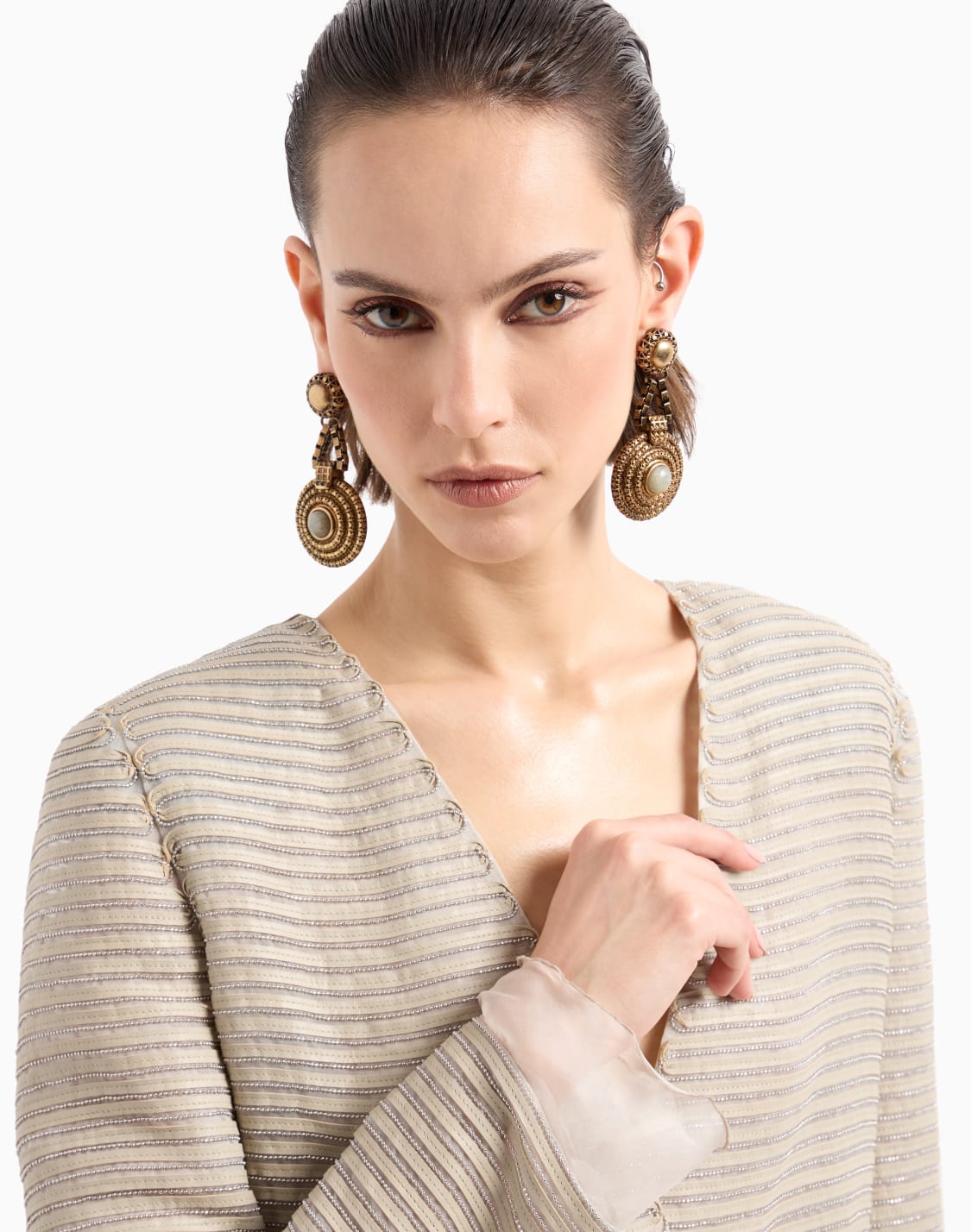 bronze-clip-on-pedant-earrings-grey--giorgio-armani