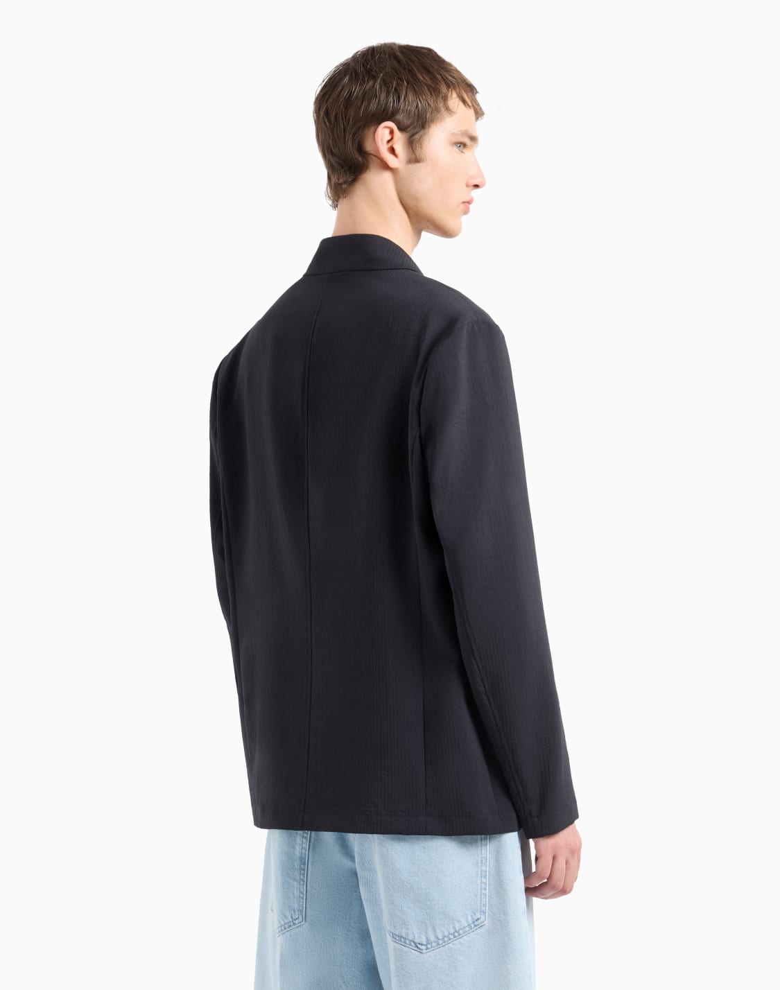 single-breasted-jacket-in-nylon-seersucker-navy_blue--emporio-armani