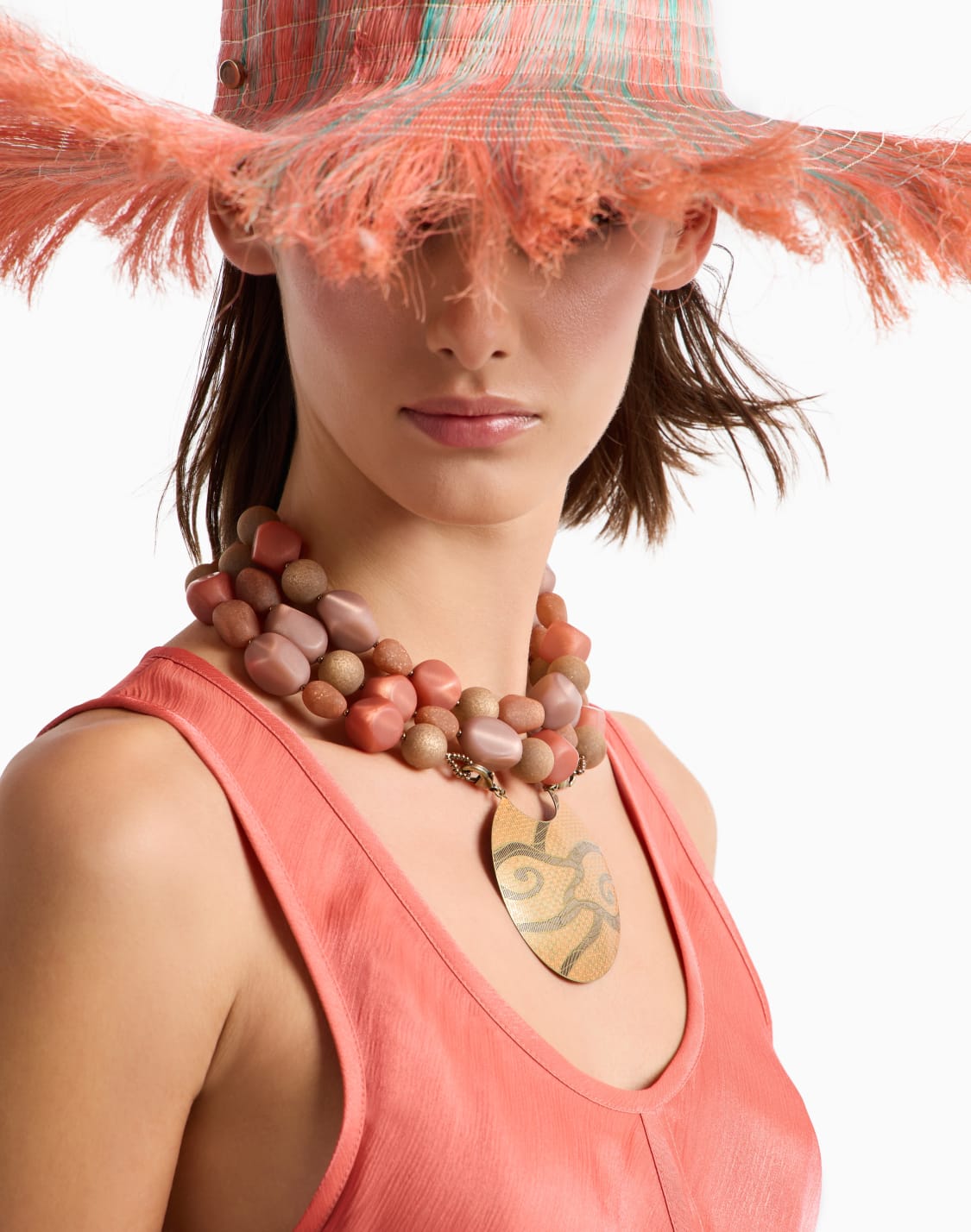 multistrand-necklace-in-resin-and-brass-brown--giorgio-armani