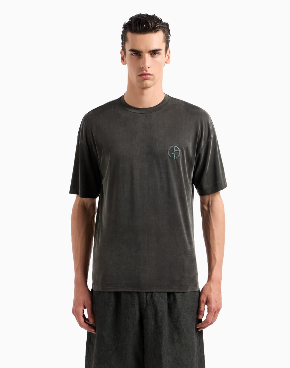 stretch-cupro-oversized-crew-neck-t-shirt-green--giorgio-armani