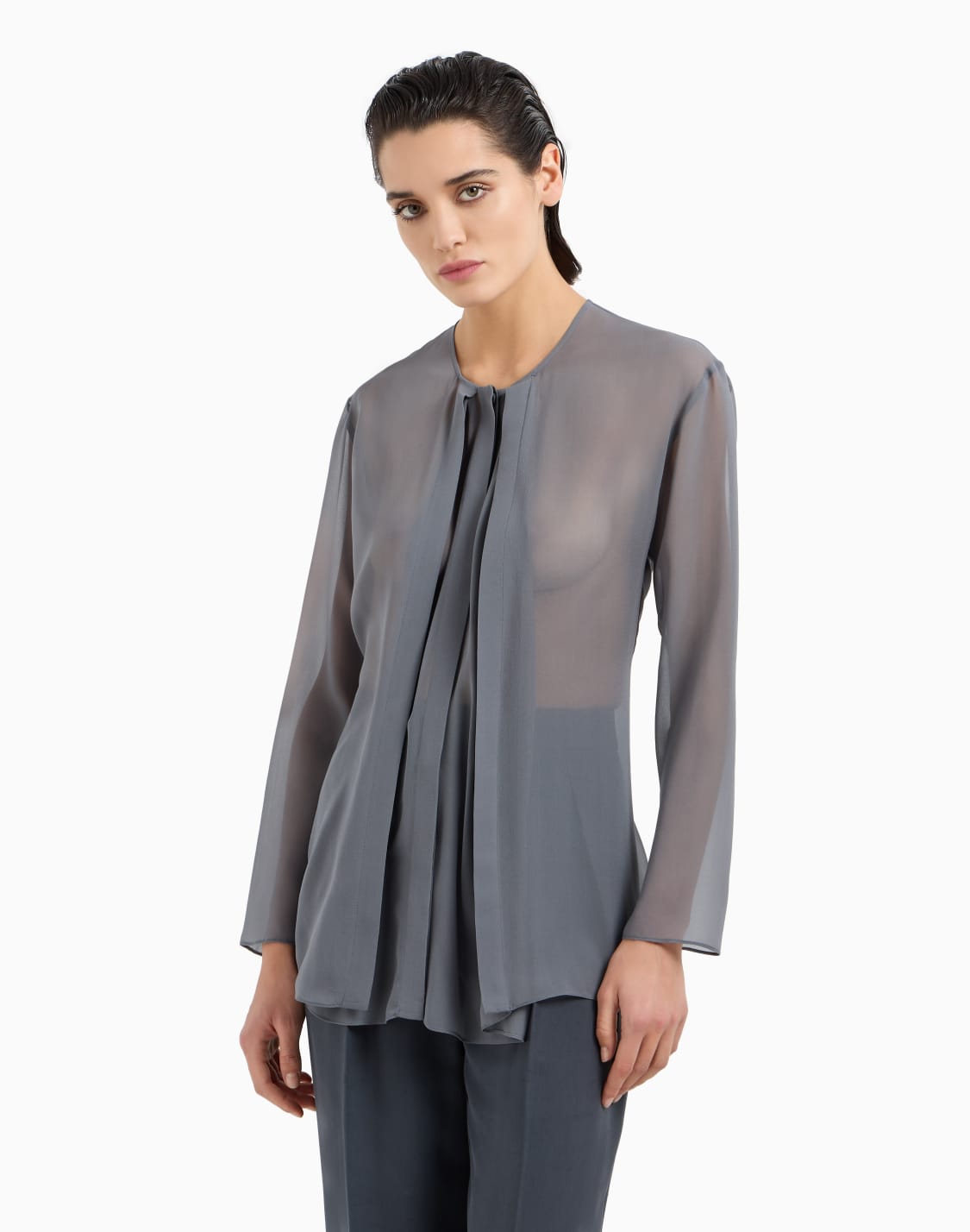 camisa-de-georgette-de-seda-gris--giorgio-armani