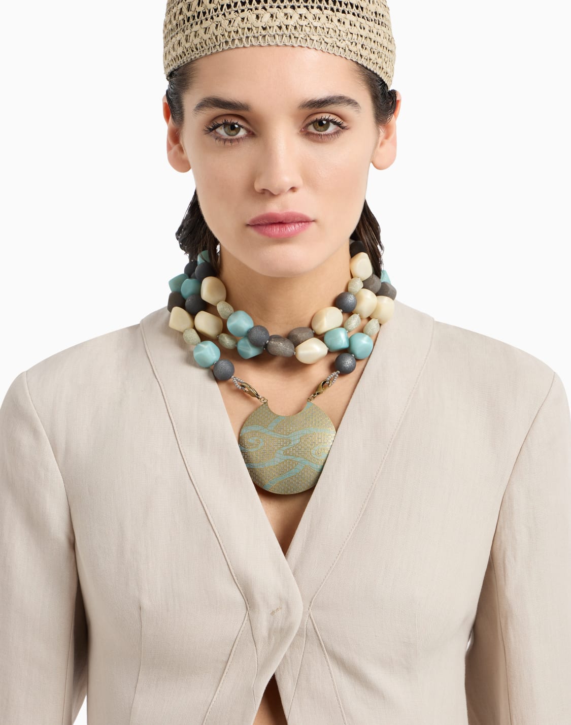 multistrand-necklace-in-resin-and-brass-blue--giorgio-armani