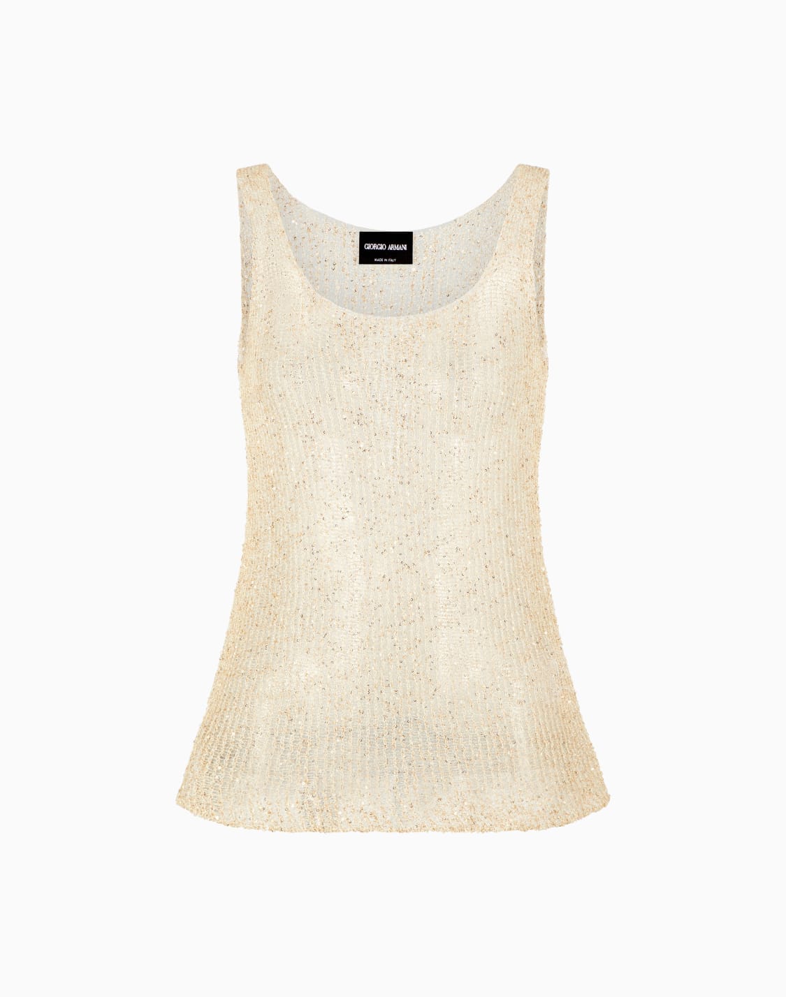 トップス-ルレックスニット-スパンコル-ゴルド--giorgio-armani