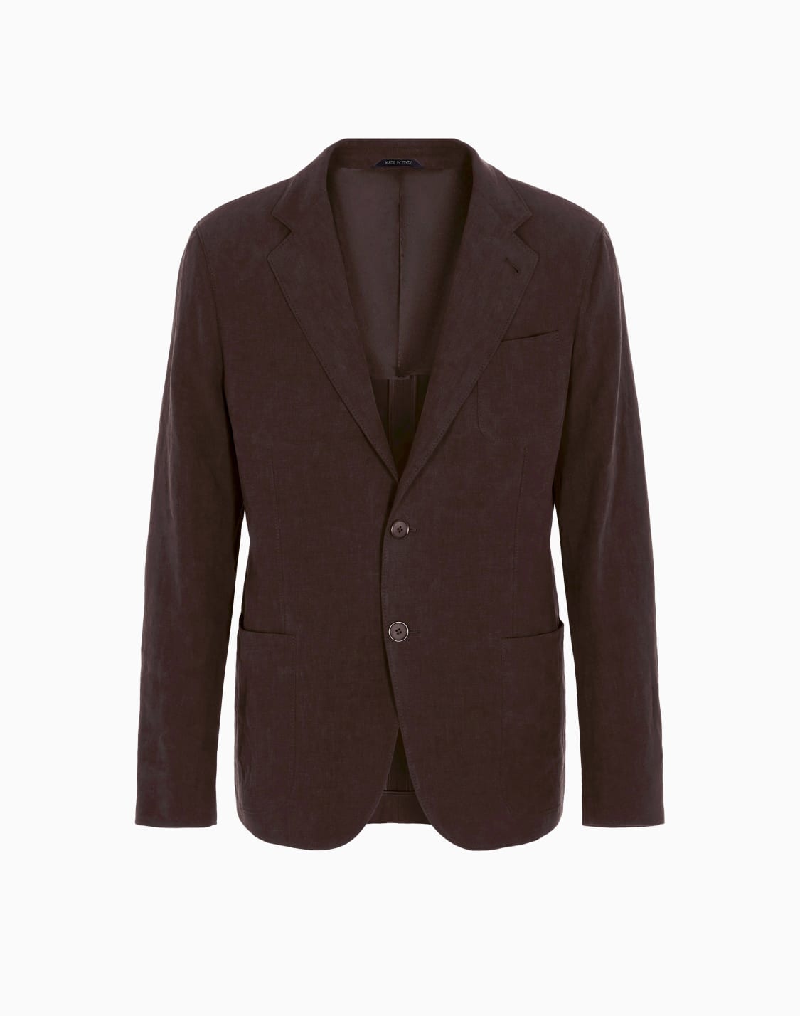 veste-simple-boutonnage-gamme-upton-en-toile-de-pur-lin-marron--giorgio-armani