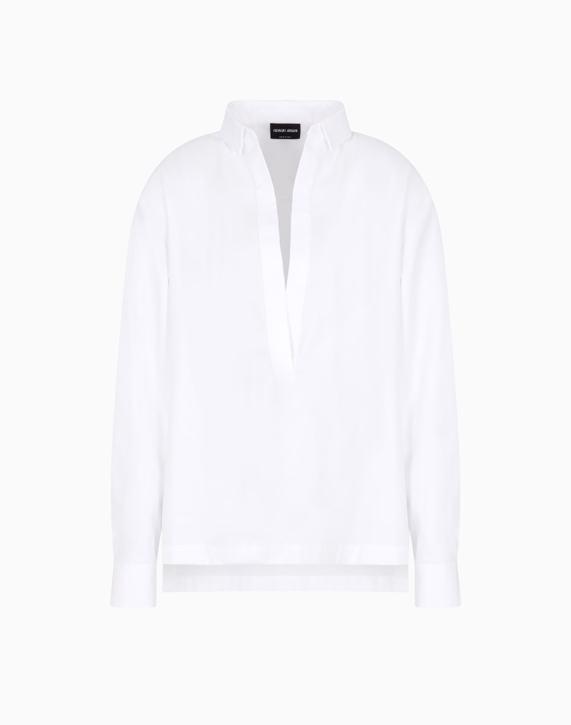 シャツ-コットンツイル製-ホワイト--giorgio-armani