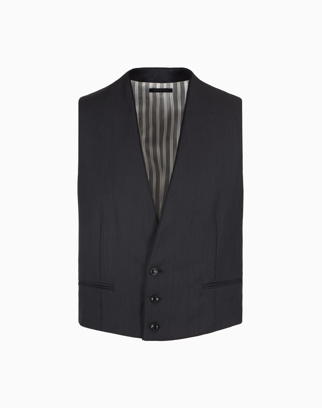 gilet-simple-boutonnage-en-laine-vierge-fines-rayures-bleu--giorgio-armani