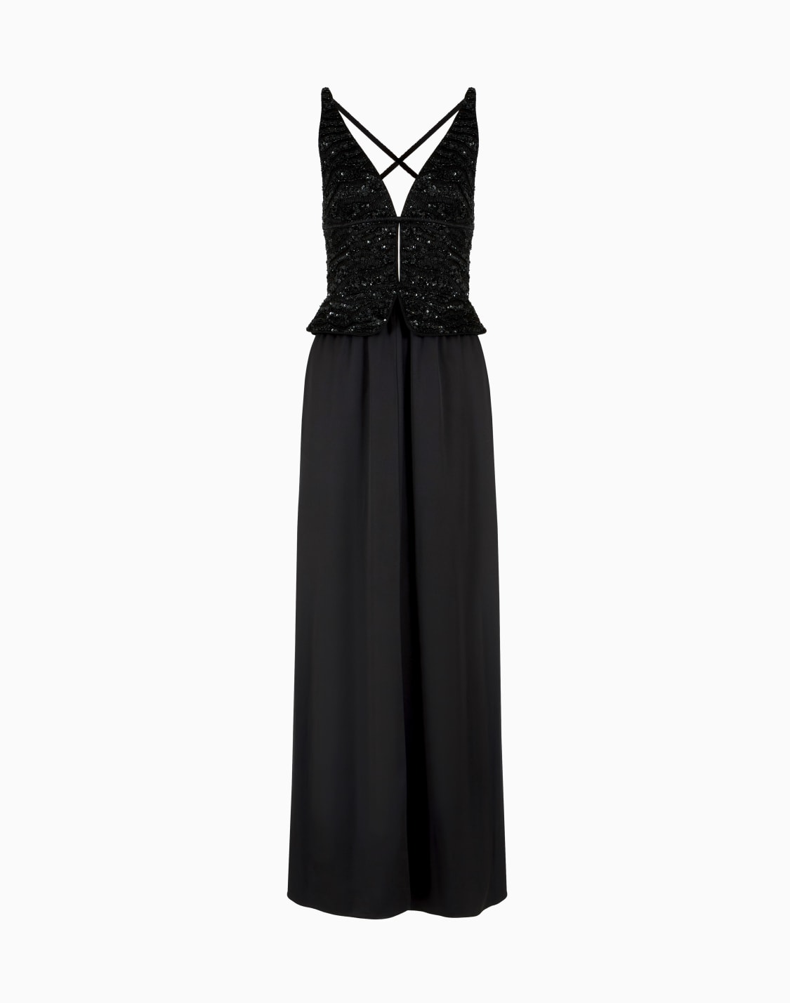 silk-embroidered-long-dress-black--giorgio-armani