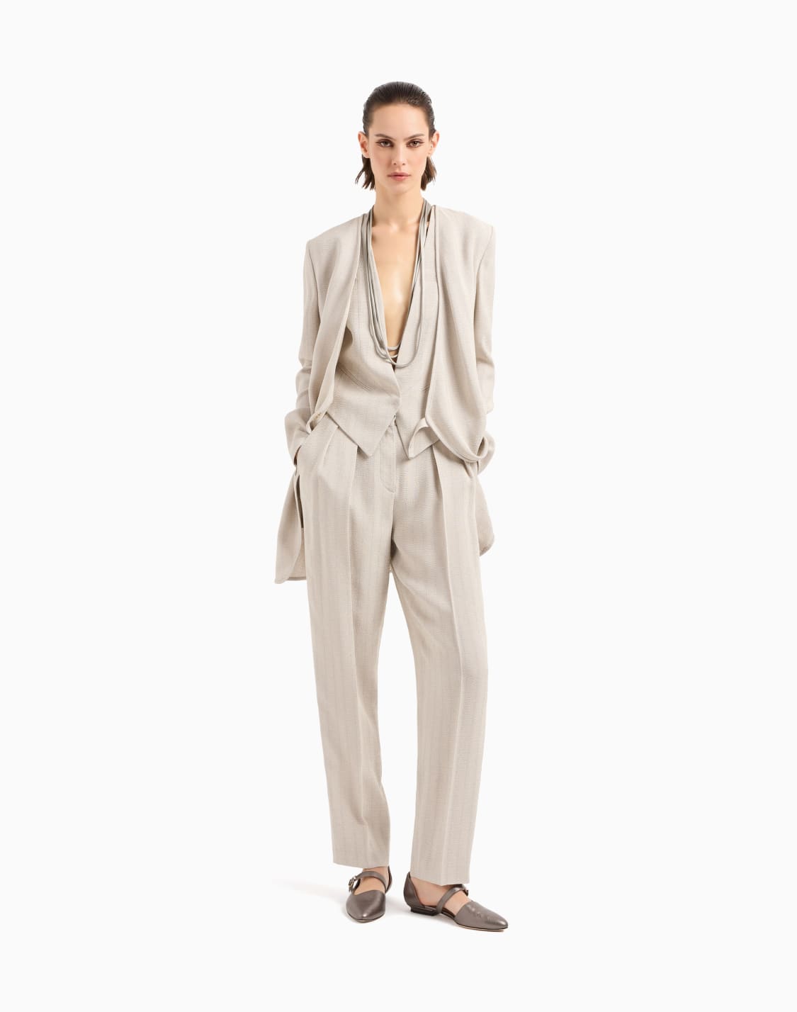 single-breasted-waistcoat-in-armure-viscose-crpe-grey--giorgio-armani