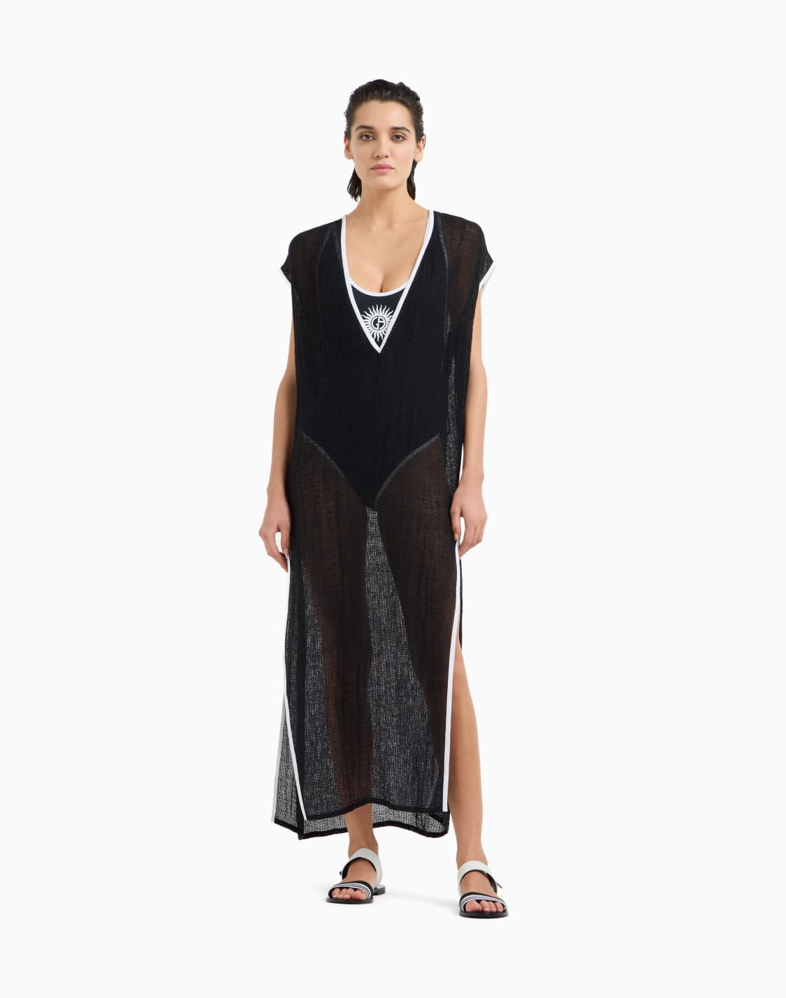 linen-blend-mesh-long-dress-black--giorgio-armani