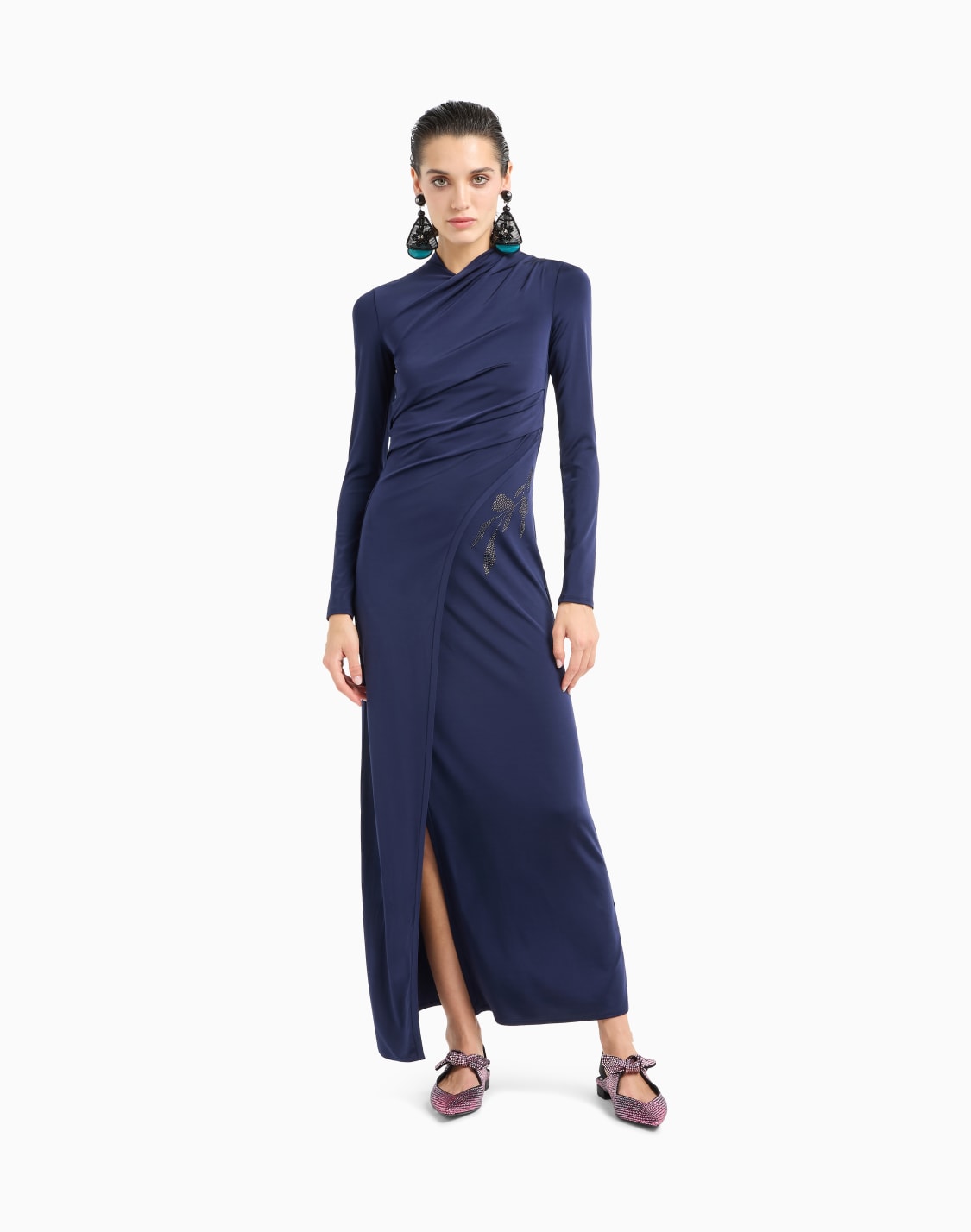 asv-long-dress-in-stretch-viscose-jersey-with-rhinestones-blue--giorgio-armani