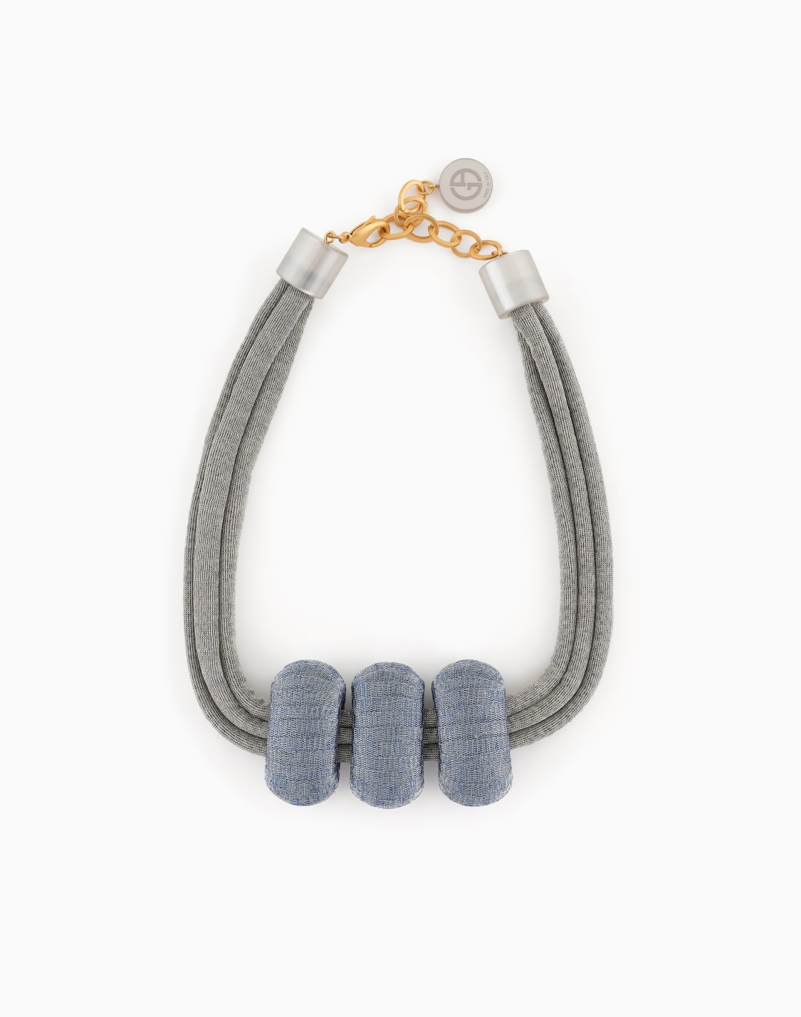 choker-necklace-in-viscose-tube-grey--giorgio-armani