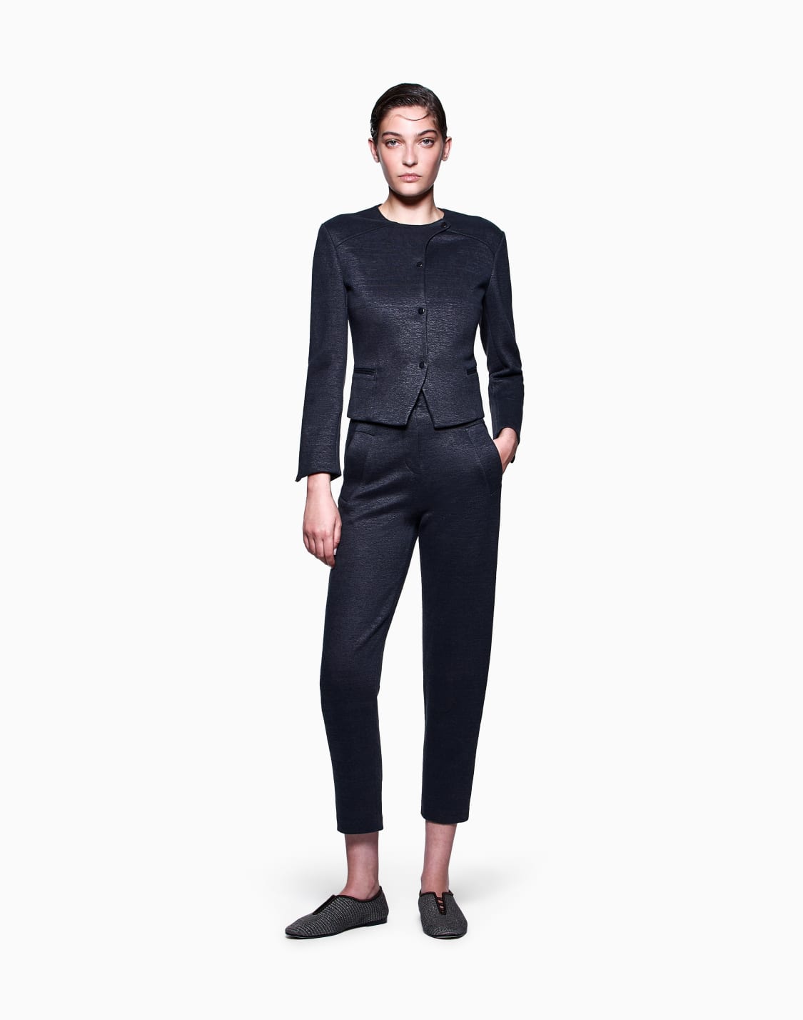 short-jacket-in-a-viscose-and-linen-jersey-grey--giorgio-armani