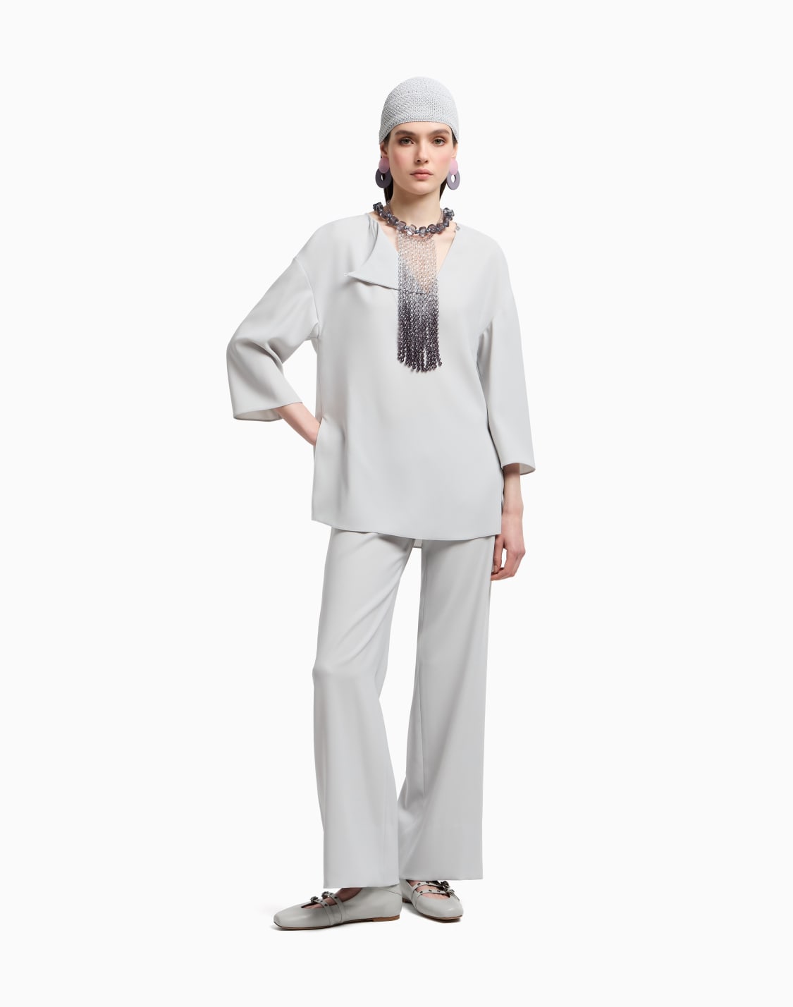 technical-cady-blouse-with-laser-cuts-grey--emporio-armani