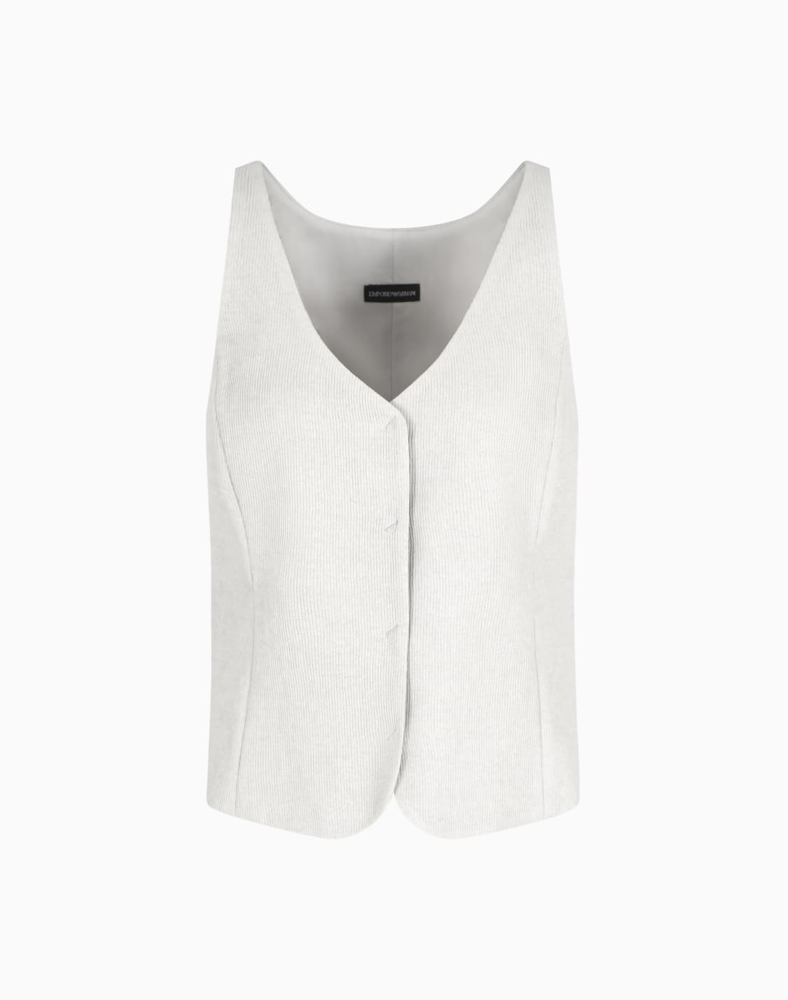 fluid-cannet-v-neck-waistcoat-grey--emporio-armani