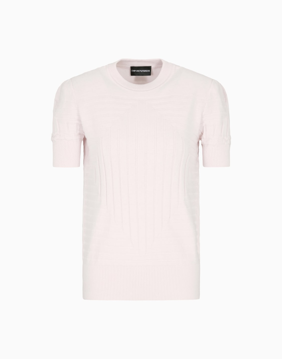 jumper-with-ribbed-and-plain-and-purl-knit-pink--emporio-armani