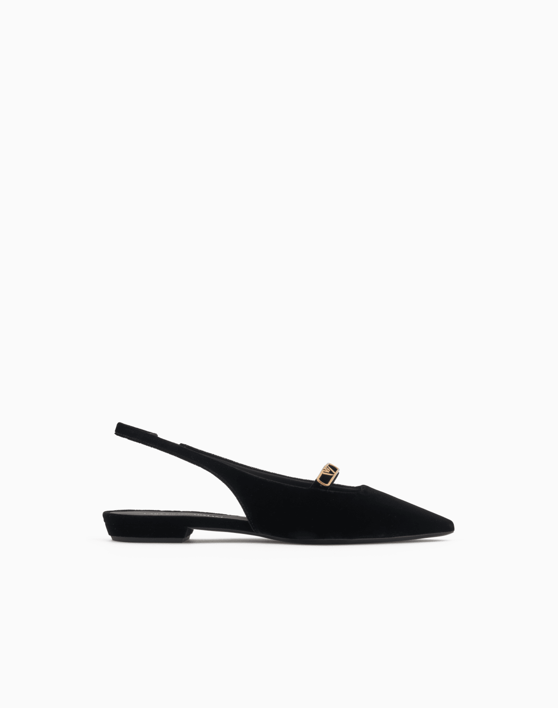 slingback-ballerinas-aus-samt-mit-adlerplakette-schwarz--emporio-armani
