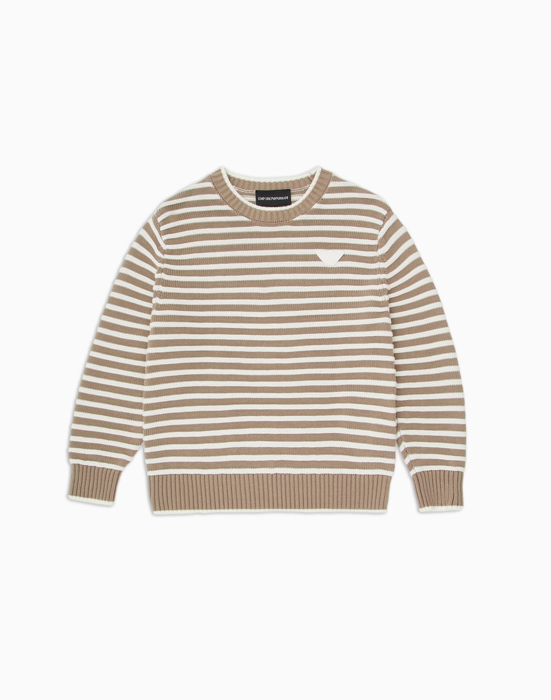 pullover-mit-streifenmuster-beige--emporio-armani