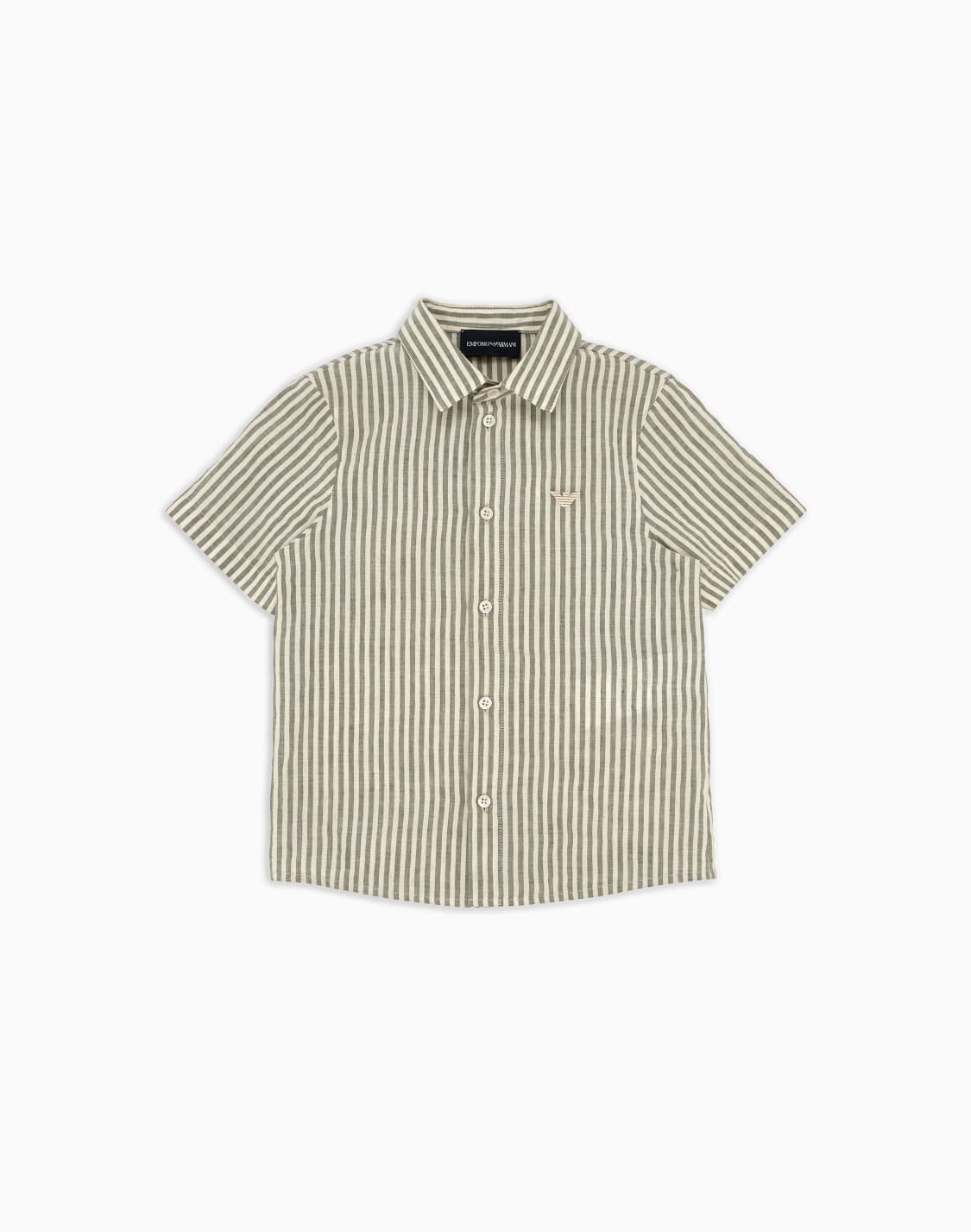 gestreiftes-hemd-mit-kurzen-rmeln-aus-leinenmischgewebe-beige--emporio-armani
