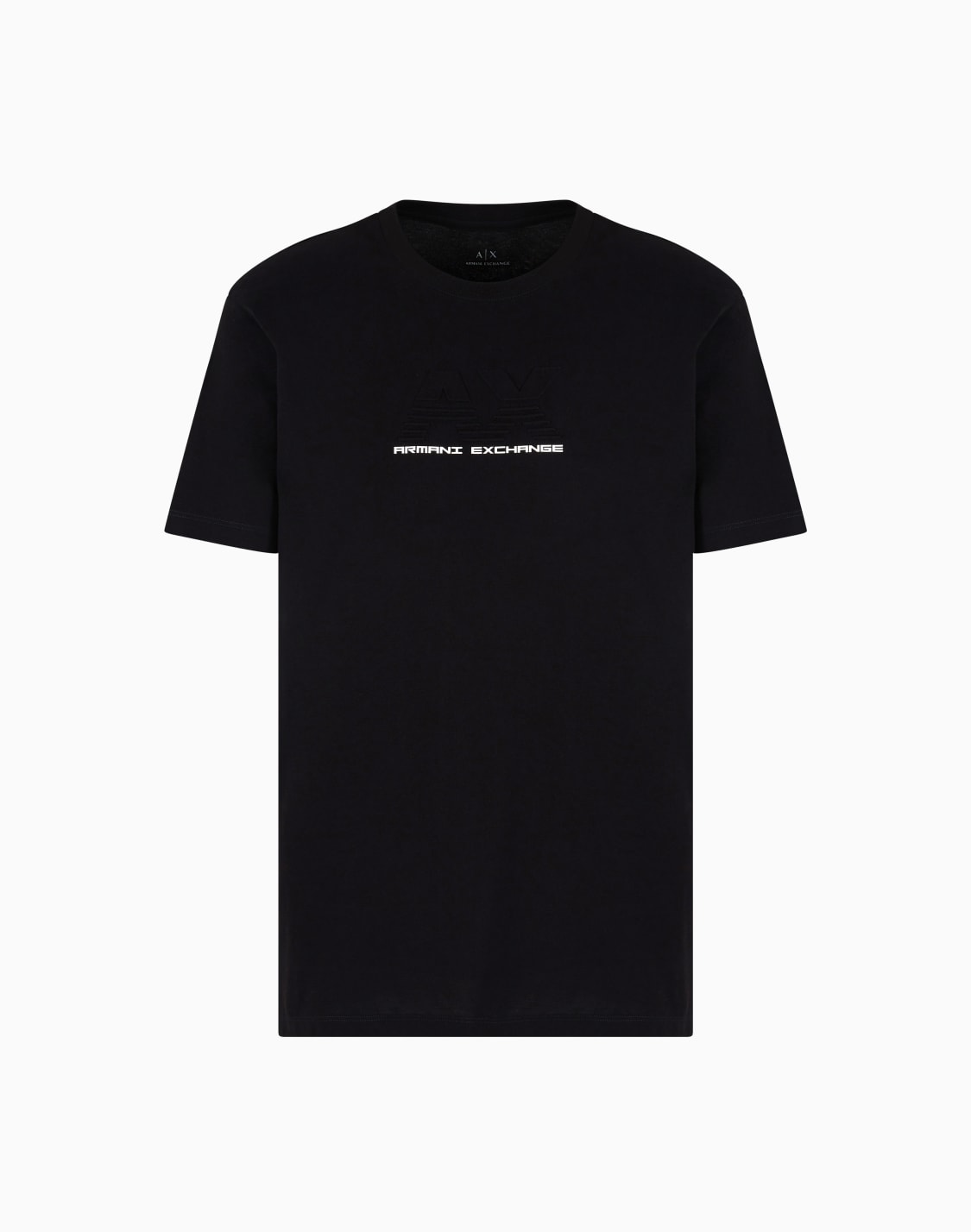 t-shirt-im-regular-fit-mit-geprgtem-logo-schwarz--armani-exchange