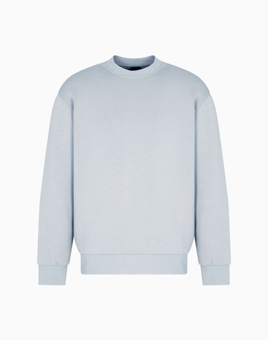 sweatshirt-aus-baumwollmischung-mit-rundhalsausschnitt-grau--armani-exchange