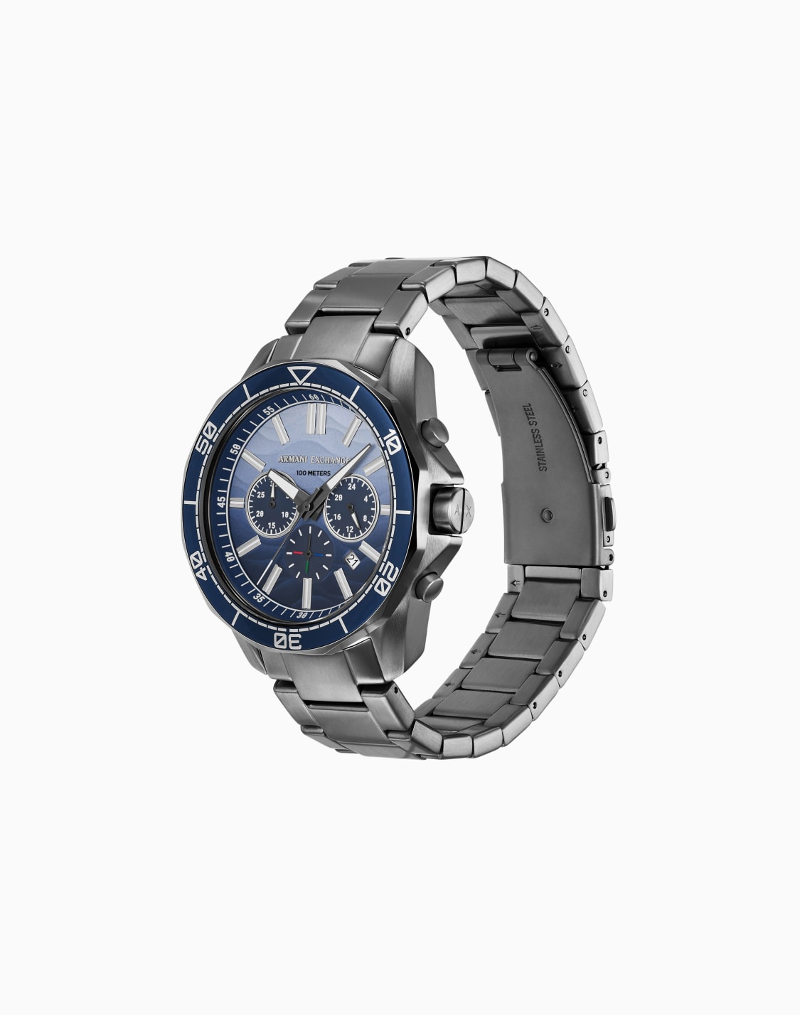 anthrazitfarbener-chronograph-aus-edelstahl-mehrfarbig--armani-exchange