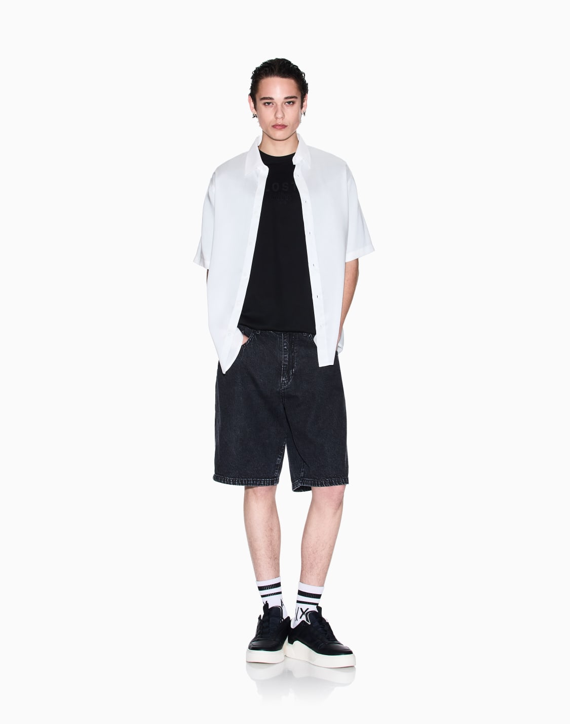 slim-fit-t-shirt-lost-in-sound-schwarz--armani-exchange