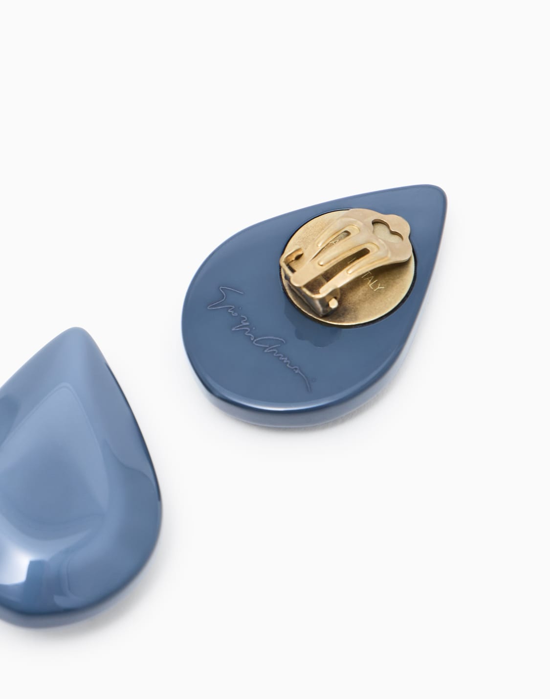 resin-clip-on-earrings-green--giorgio-armani