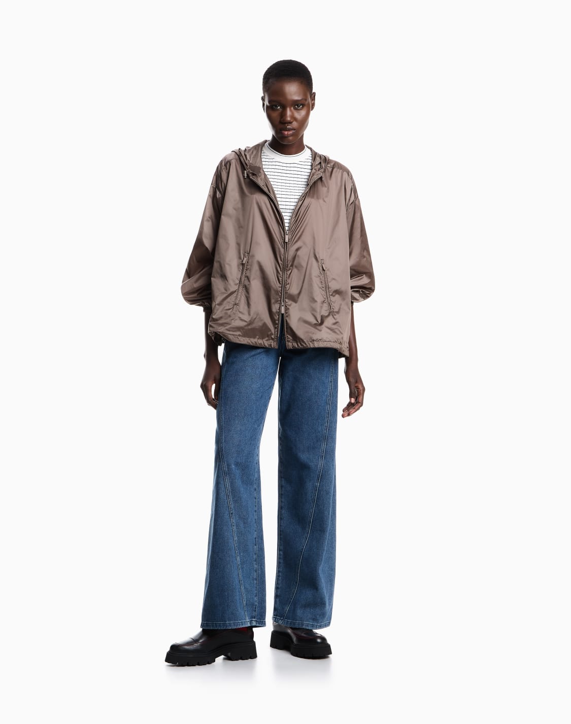 water-repellent-nylon-hooded-blouson-brown--emporio-armani
